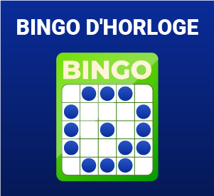Bingo en ligne - motif d'horloge