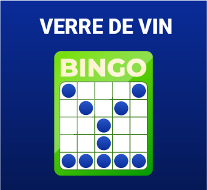 Bingo en ligne - motif de verre à vin