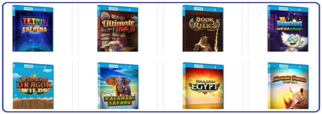 Catalogue de jeux OpenBet