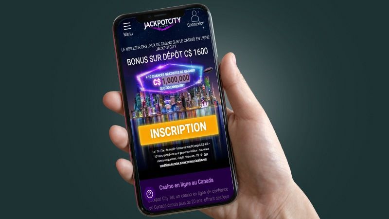 Écran mobile de Jackpot City Casino