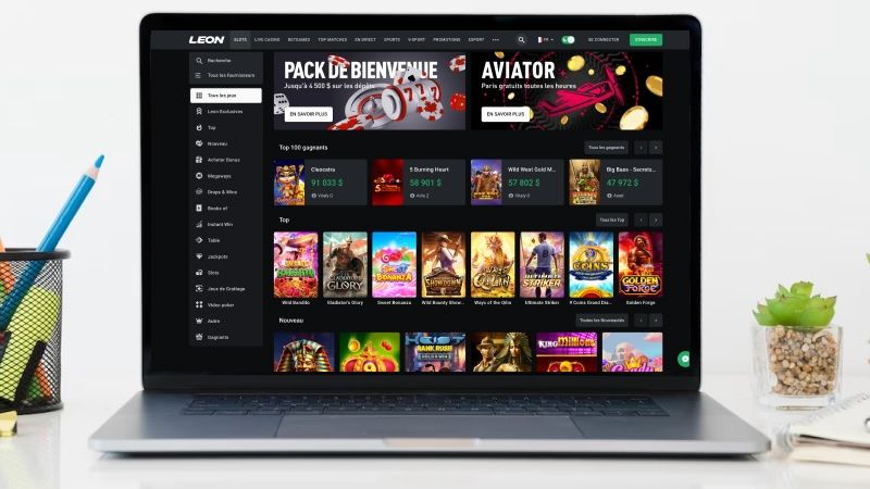 page principale de Leon Casino