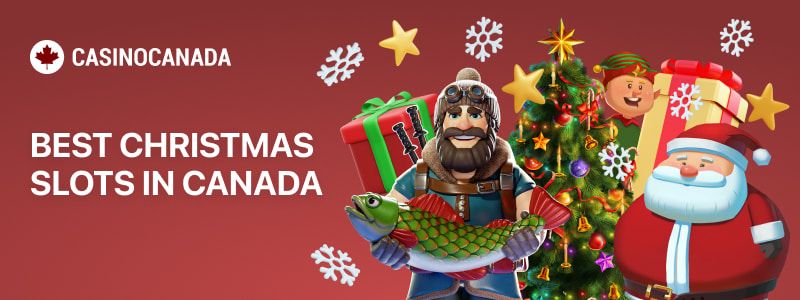 Promotional banner featuring the best Christmas slots with the Casino Canada logo