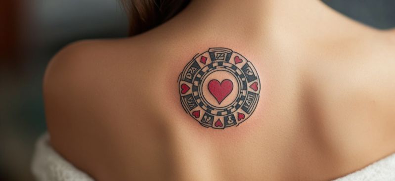 Tattoo with Casino Chip