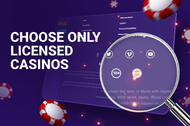 Image suggesting verification of the casino's licensing.