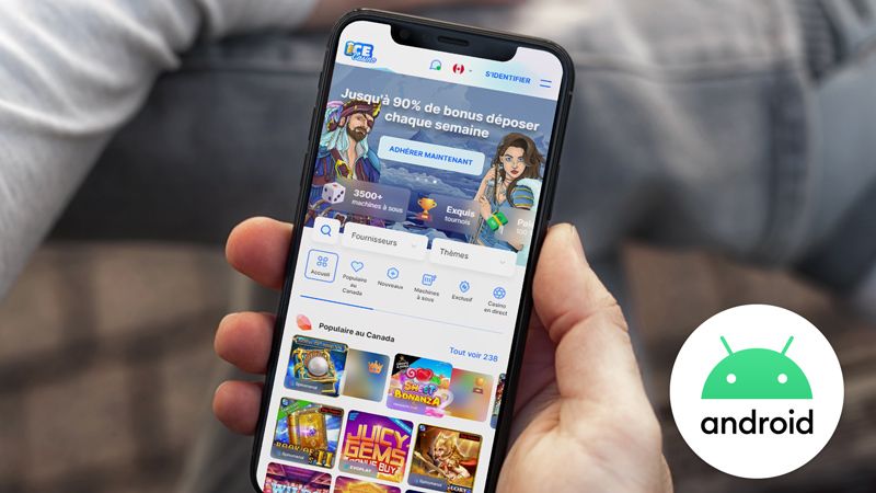 écran mobile de Ice Casino