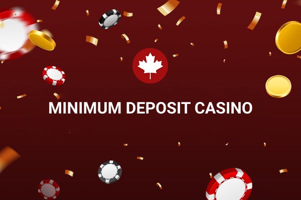 Banner featuring the phrase minimum deposit casino