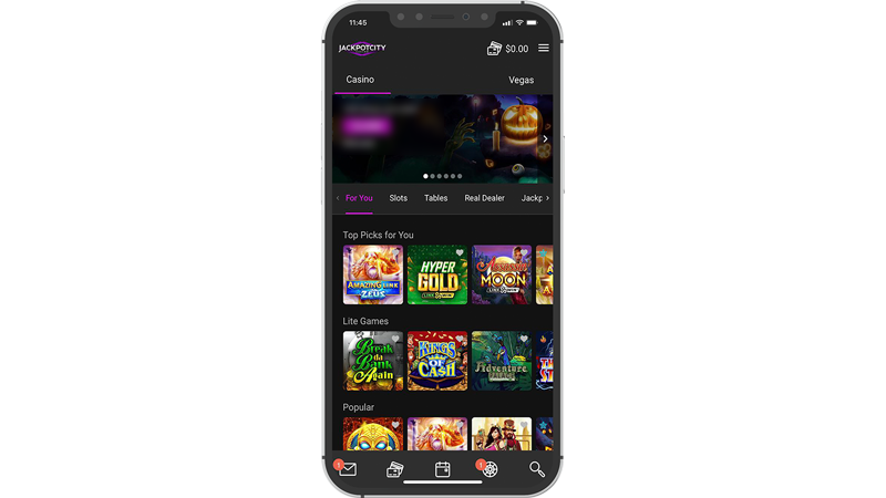 The JackpotCity mobile app can be downloaded from both Google Play and the App Store. It boasts an impressive interface that competes with the desktop version, ensuring a seamless gaming experience. The collection of games and promotional offers remains unchanged and is easily accessible on the home screen post-login. Transactions, including deposits and withdrawals, can be performed with ease, as most payment methods are integrated into the mobile platform, some even have dedicated apps.
