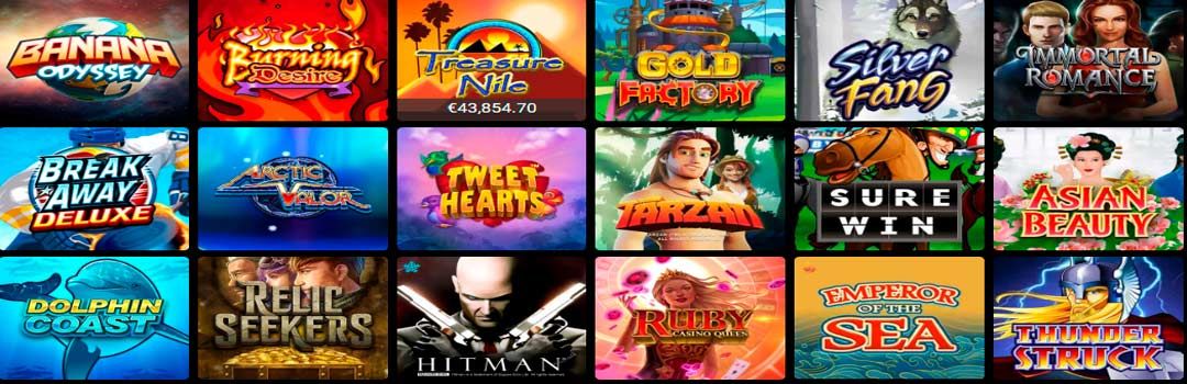 Microgaming software - list of slot machines