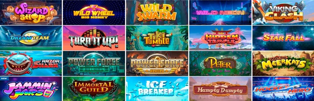 Complete list of slot machines powered by Push Gaming.