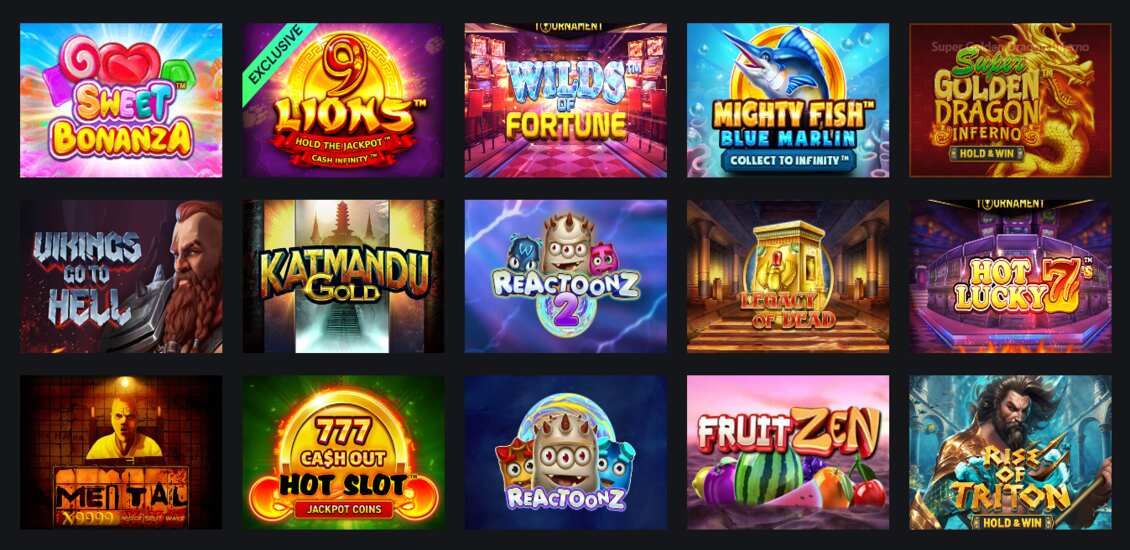 Betstro Casino slots library