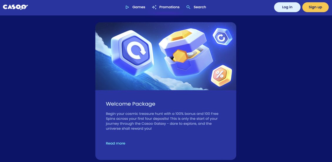 Casoo Casino bonuses and promotions