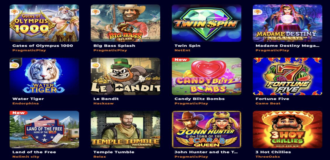 CosmicSlot Casino slots library