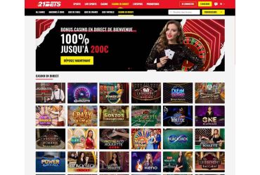 21bets - Jeux en direct