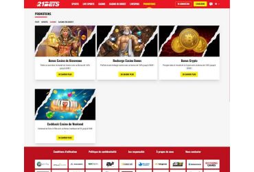 21bets - Page promotionnelle