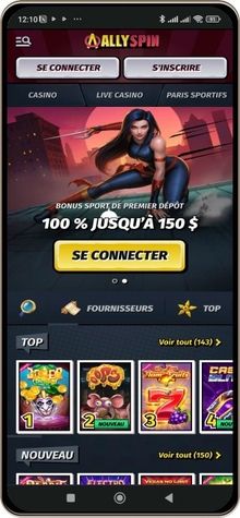 BONUS D'INSCRIPTION : Bénéficiez d'un maximum de 100 % jusqu'à 1 500 $CA, accompagnés de 200 tours gratuits et d'un bonus de bienvenue.