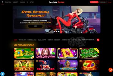 Arlekin Casino – page d'accueil