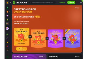 Bonus et promotions du casino BC Game