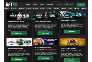 Bet99 Casino - promotions