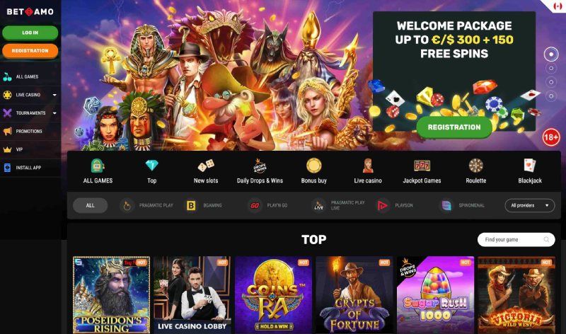 Betamo main page