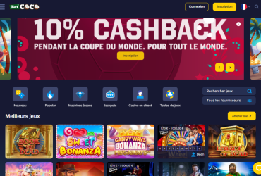 Betcoco Casino – page d'accueil