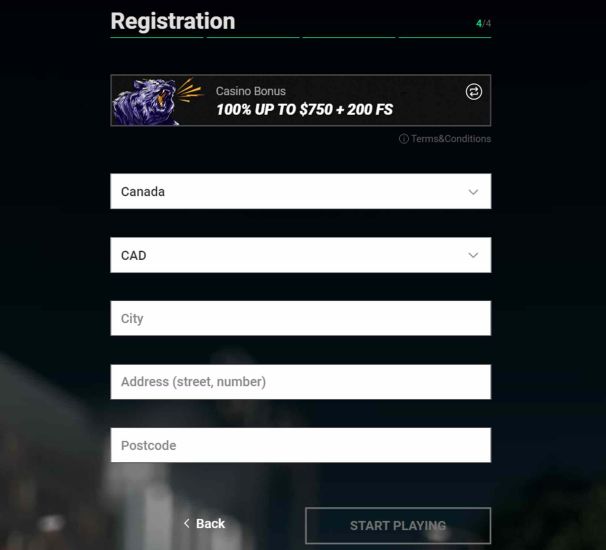 registration process step 4