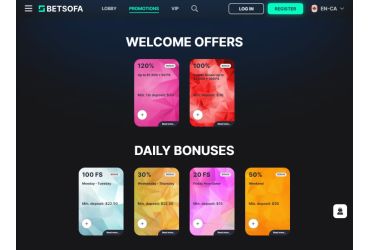 Betsofa Casino - promo page