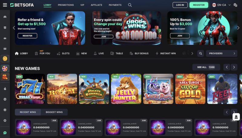 Betsofa main page