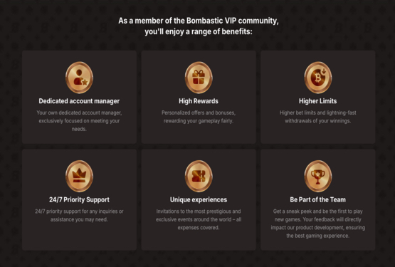 Bombastic Casino VIP program