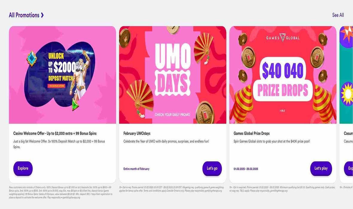 Promotions and Bonuses at Casumo Casino