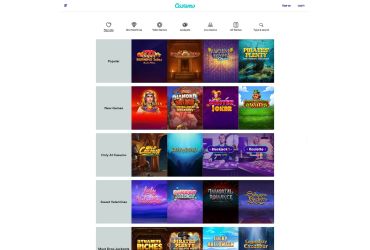 A comprehensive list of slot games available at Casumo Casino.