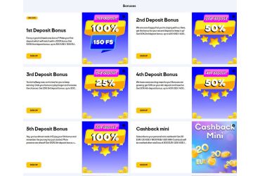 Promotions available at CatCasino casino