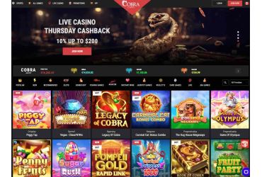 Cobra Casino - main page