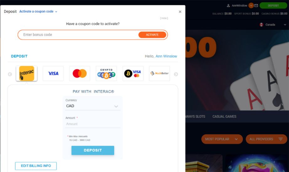 Dream.bet - registration process step 5