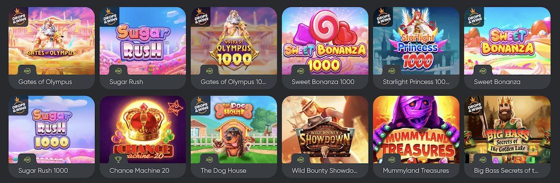 Slot games at Fresh Casino