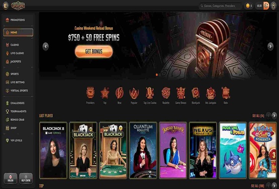 Gransino casino main page