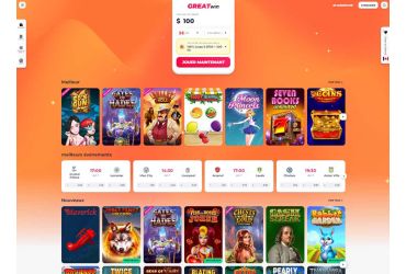 GreatWin Casino - page d'accueil