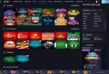 Izzi Casino - Jeux de table