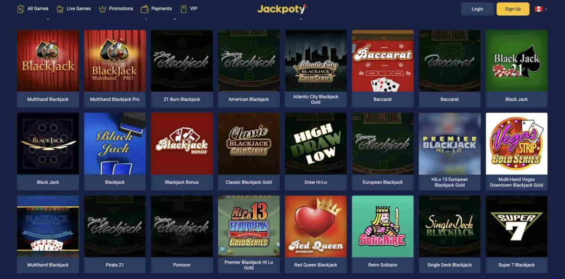 card games jackpoty casino
