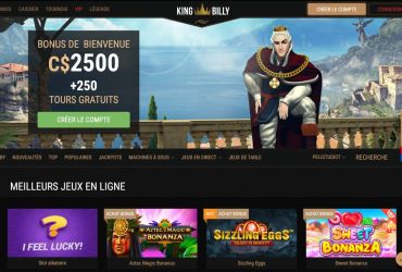 King Billy - Page d'accueil