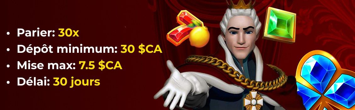 Termes et conditions du casino King Billy