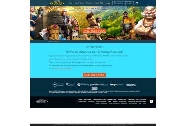 Lucky Nugget Casino - page dédiée aux promotions