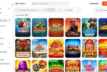 Monro Casino - page promotionnelle