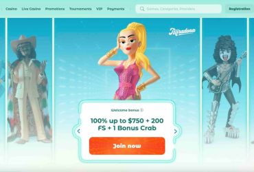 Neon54 casino - main page