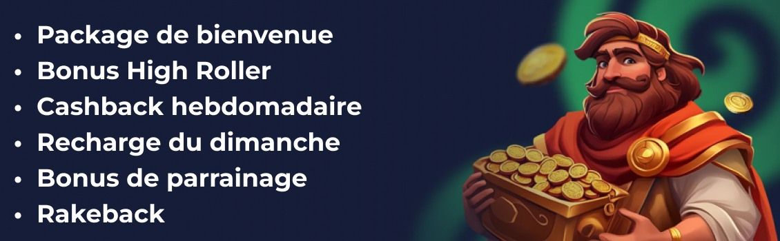 Bonus du casino Nine