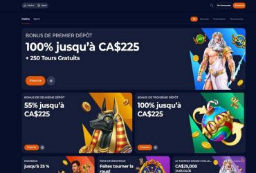 Nine casino - Page promotionnelle