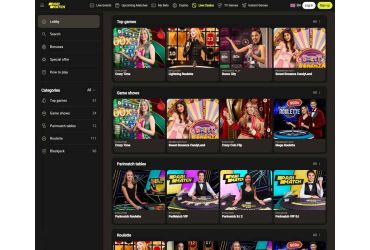 Parimatch - Live games