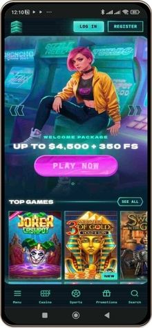 Mobile screenshot of PowerUp casino