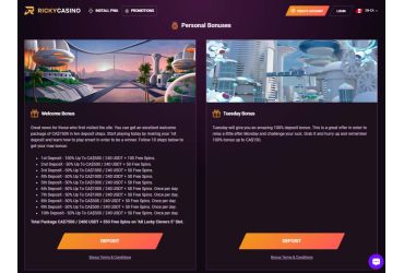 Rickycasino - promotions