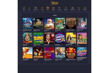 Explore the collection of slot machines at Rolling Slots casino.