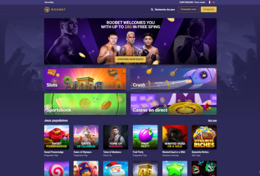 Roobet Casino – page d'accueil